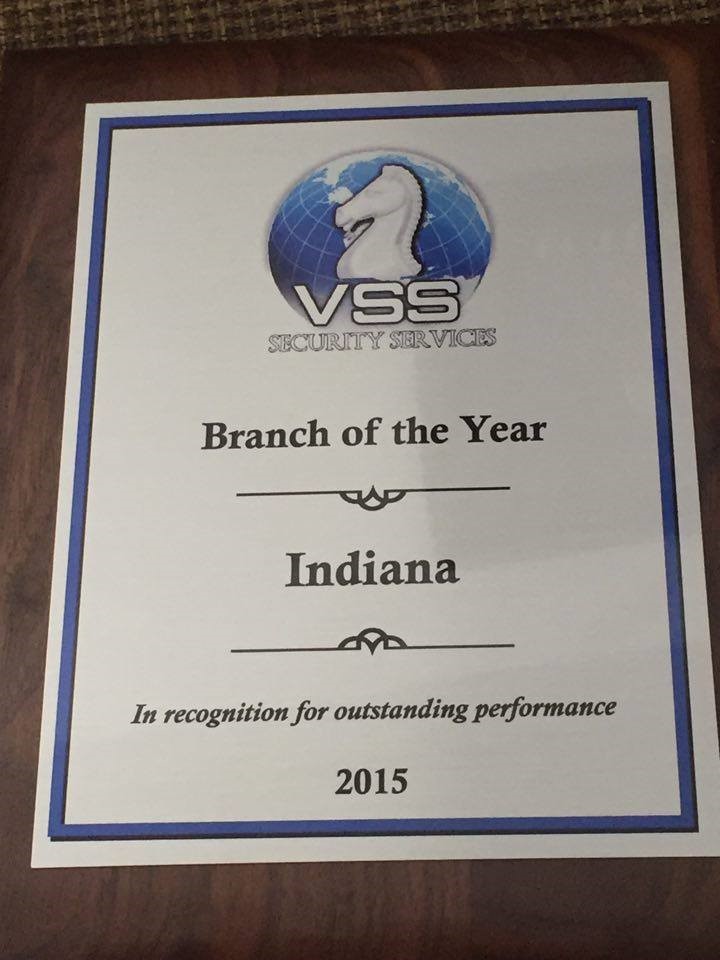 Indiana-2015 Branch of the Year Award
